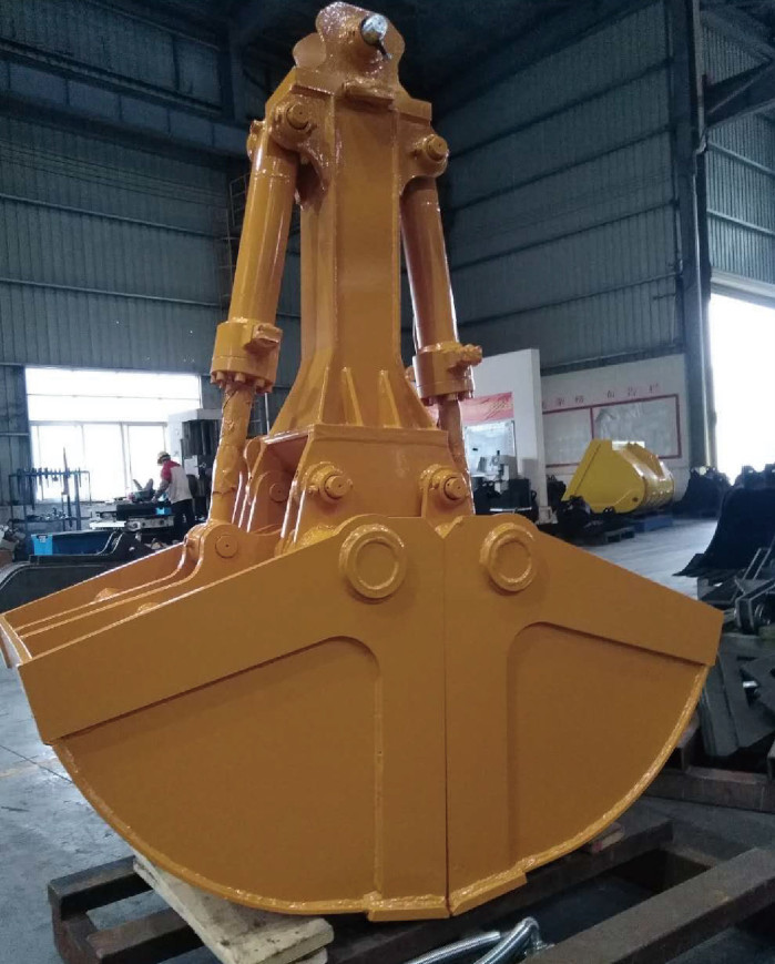 Construction Machinery Clamshell Bucket Customized Capacity For Excavators.