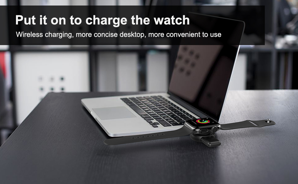 Dual Interface Samsung Apple Watch Charger Smartwatch Wireless Charging 2.5W 20g