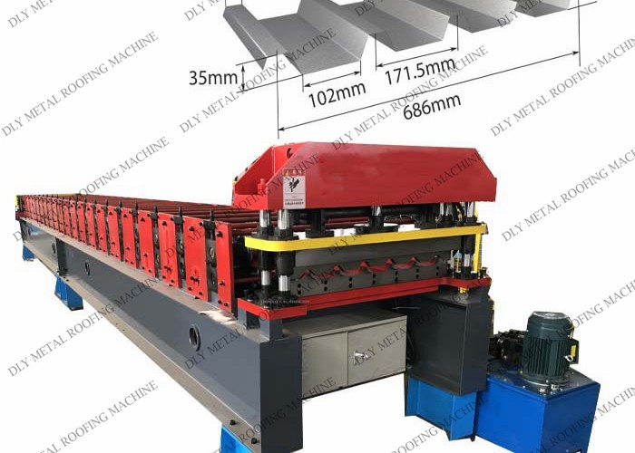 TR37 Trapezoidal Roofing Forming Machine 380V Metal Roll Forming Machine