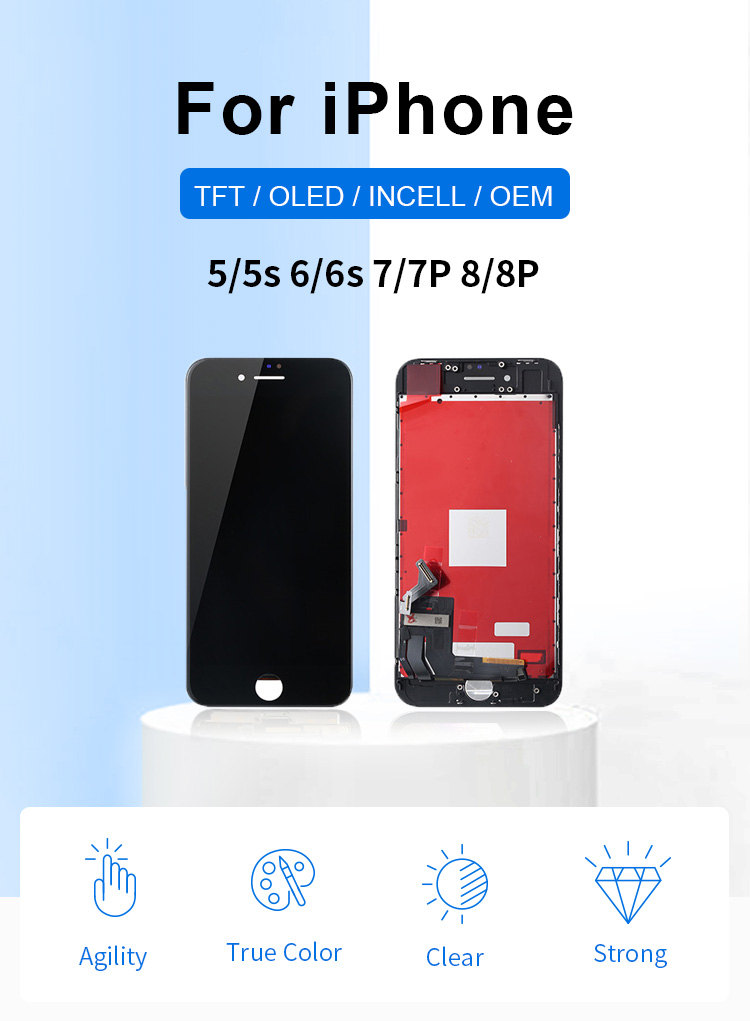 TKZ Incell Cell Phone LCD Screen Repair Replace For IPhone X 6 6S 7 8