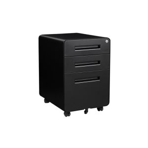Movable 3 Drawer Lockable Filing Cabinet