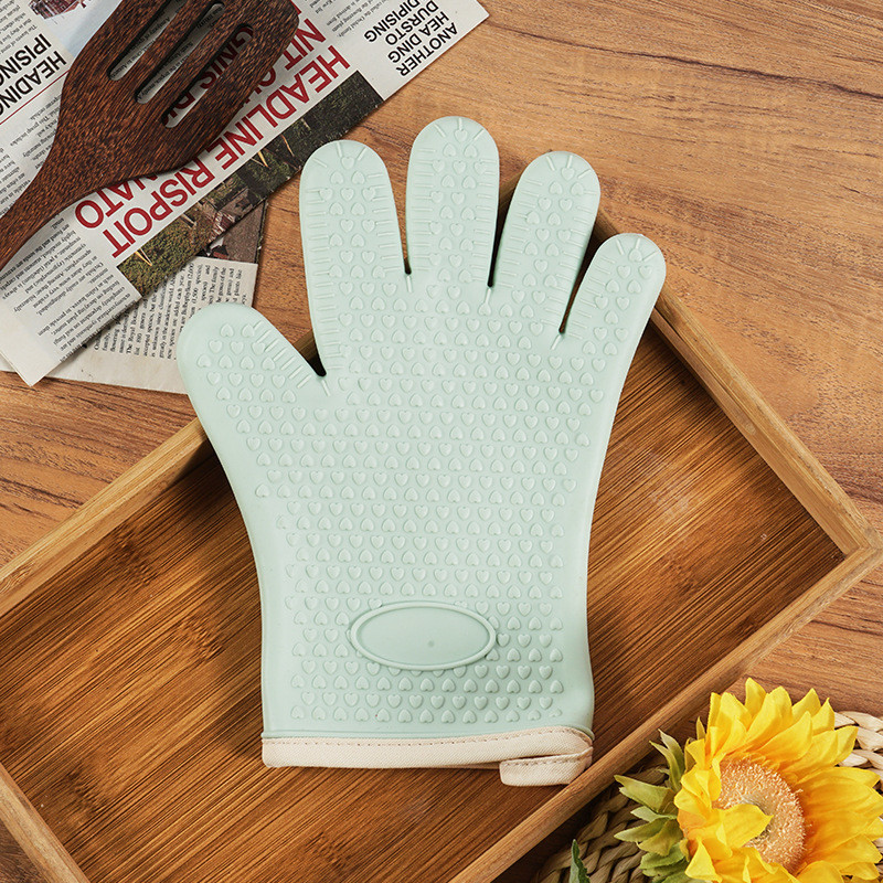 Premium Grilling Gloves BBQ Gloves Silicone Oven Mitts Premium Grilling Gloves Non-Slip Waterproof Baking Cooking Gloves