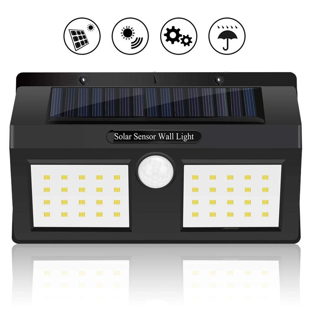 Solar Powered Garden Lights , IP65 Outdoor Solar Sensor Wall Light