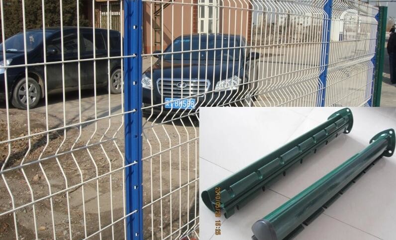Powder Coated V Mesh Security Fencing H2.23m 3D Wire Mesh Fence