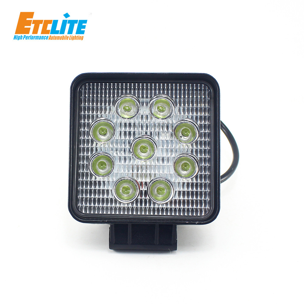 27W Led Work Lamp Rechargeable , ETClite 12v Led Work Lights Waterproof