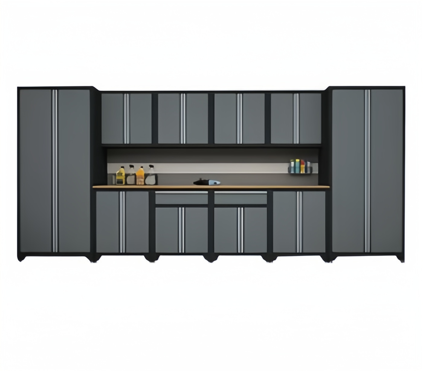 Professional Workshop Storage Solution Durable Black Tool Chest Cabinet Set with Tools