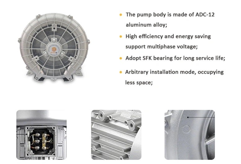 4RB Industrial Fan Side Channel High Pressure Compressor Blower Electric