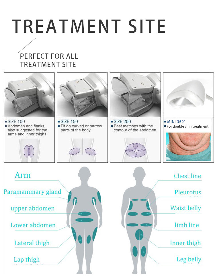 LF-202A Newest 7 handles multifunctional cellulite reduction cryo slimming machine with double chin