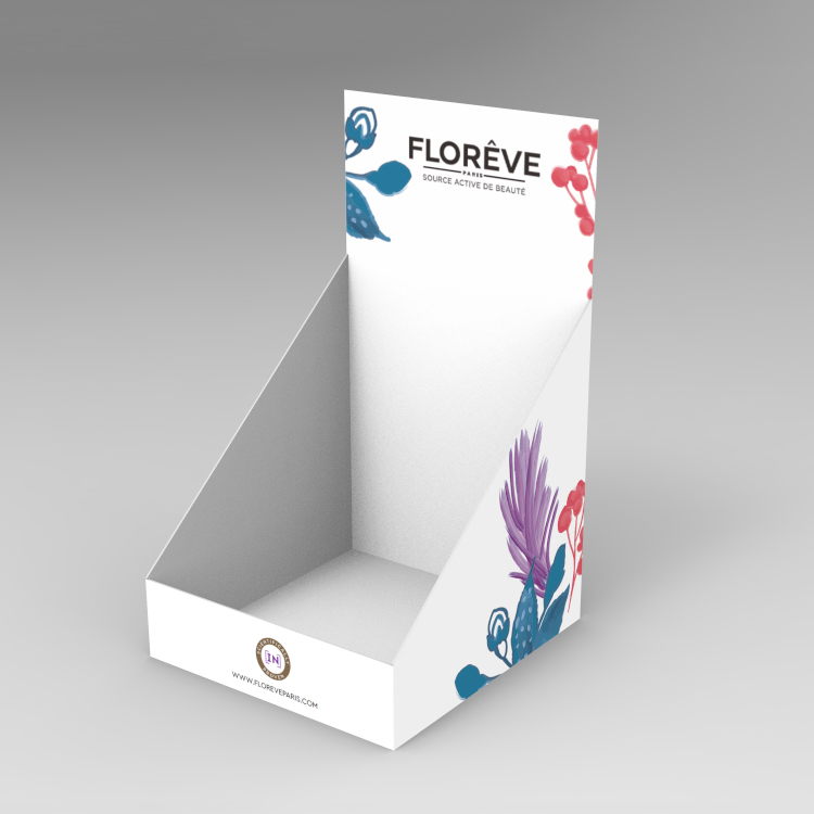 Easy Assembly Cardboard Display Stand Mug Display Stand For Supermarket Promotion