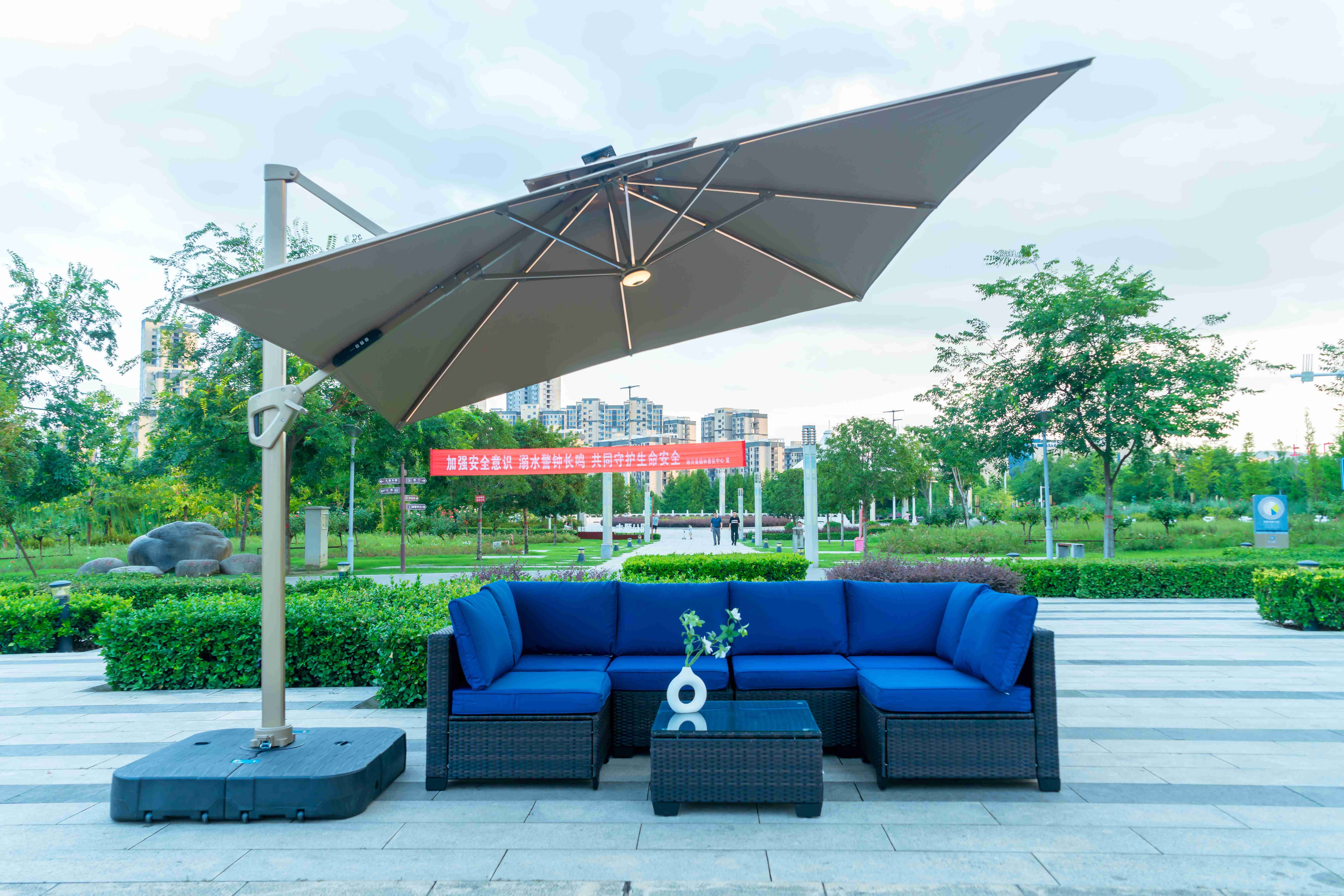 Garden Sofa Set Outdoor Furniture Steel Modern Sofa Dining Residential Multifunctional Plastic Rattan Patio Luxury
