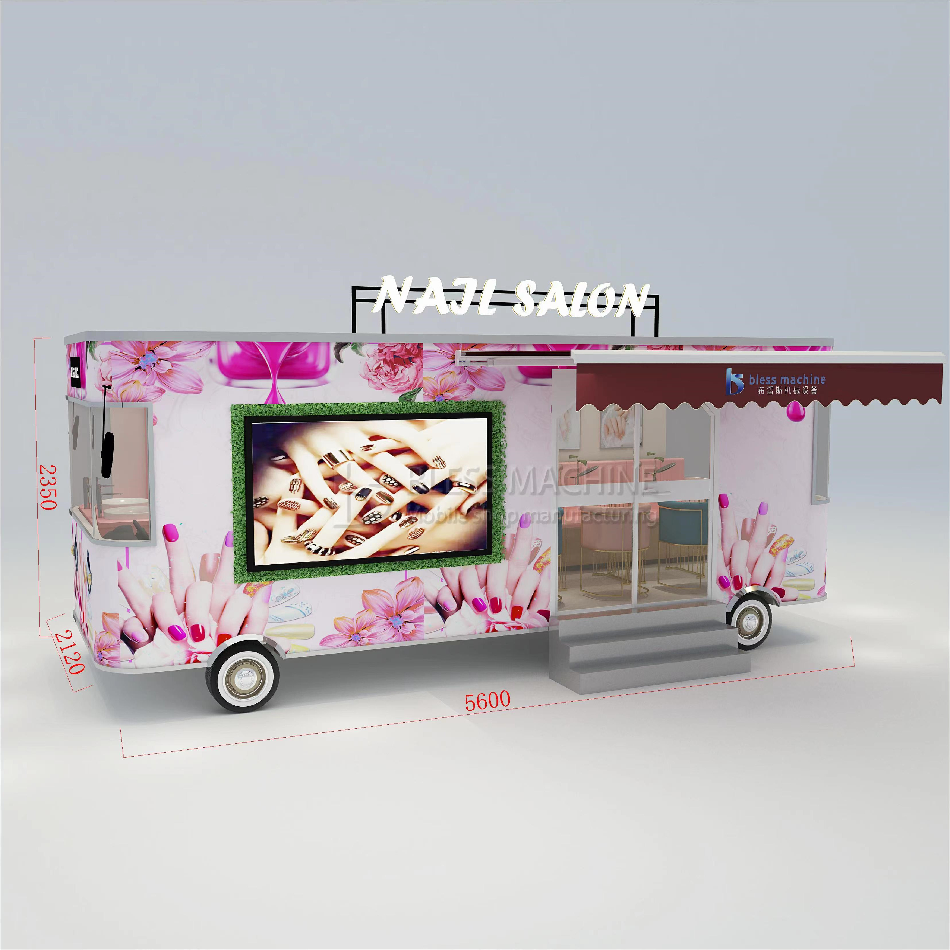 Beauty Salon Truck for Mobile Cosmetology Hairdressing Manicure Massage and Pedicure