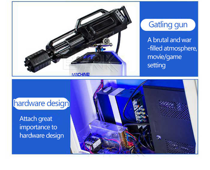 9D Gatling Gun VR Shooting Simulator Virtual Reality Grass Game