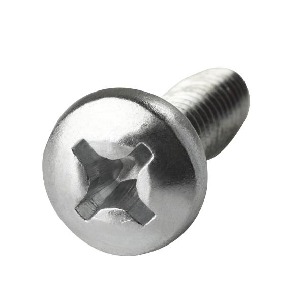 DIN7500 CE Carbon / Stainless Steel Taptite Screws Cross Recessed Pan Head