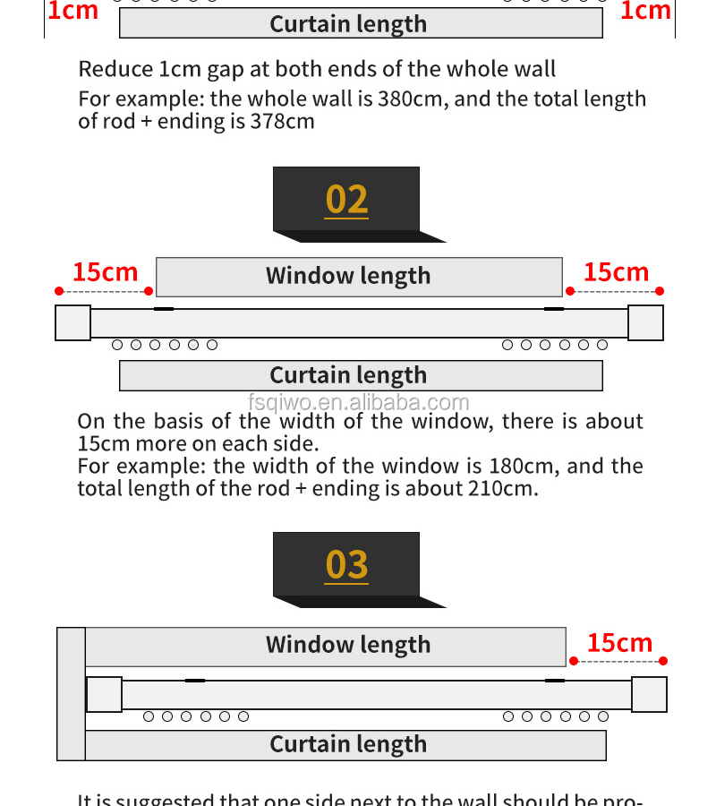 Ready ship supply white black color single double ceiling mounted aluminum curtain track
