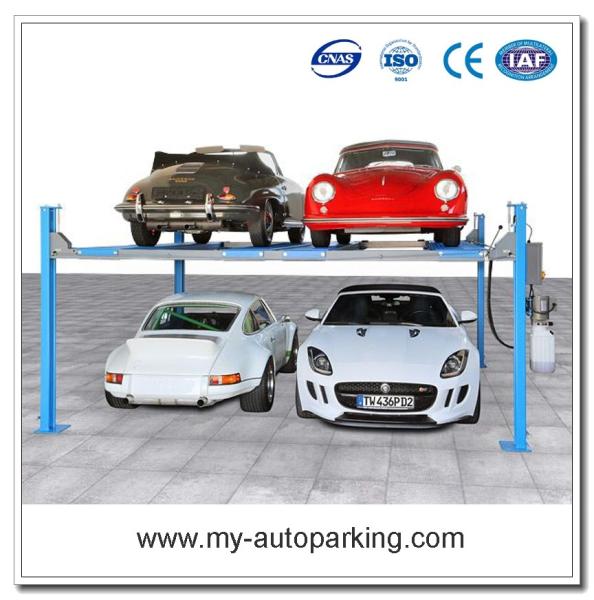 Four Post Double Car Parking Lift/ 4 Post Wide Standard Lift/ Double Wide Car