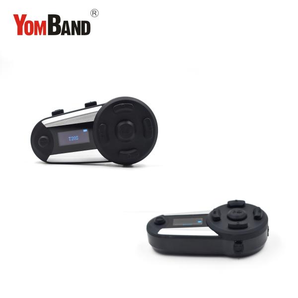 Waterproof Bluetooth Wireless Motorcycle Intercom Supports Phone Music GPS