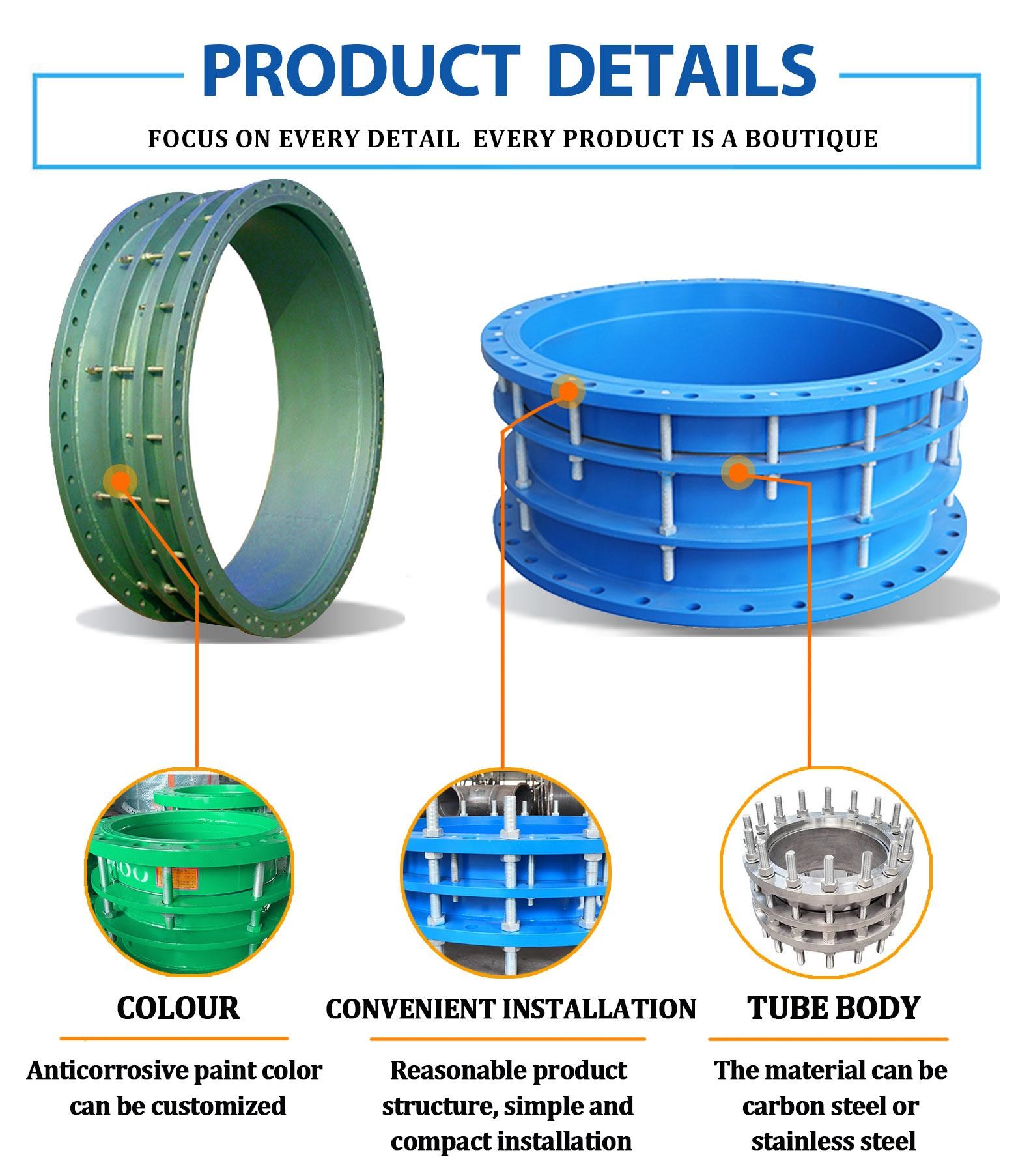 PN10 PN40 Steel Coupling Joint With Different Configurations