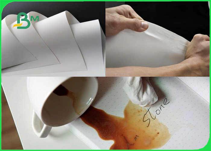 Waterproof Tear Resistant White Paper Made From Stone 160um Recyclable