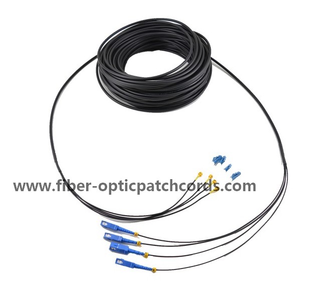 Tactical DLC To DLC 4 Fiber Fiber Optic Patch Cord Outdoor Base Station RRU CPRI