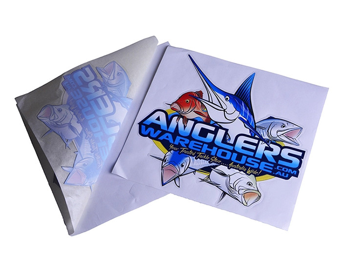 Die cut UV resistant clear PVC material car decal sticker printing