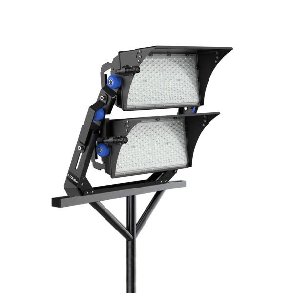 Dali Dimmable LED Stadium Flood Lights 1000 Watt Arena Lights IP65 Black