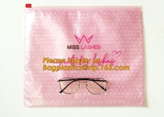 Custom Bubble Zip lockkk Packaging Bag Slider Padded Bag,Anti Shock Plastic PE Material Mailer Zip Lock Padded Bag /Slider