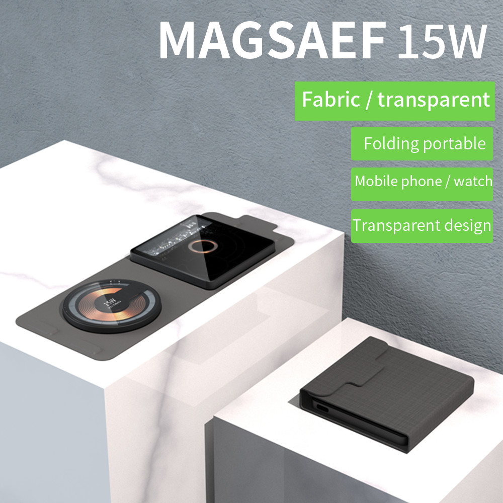 Wholesale Portable Magnetic 2 In 1 Wireless Charger 2-In-1 Wireless Charger For Apple