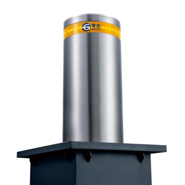 H 1100mm Hydraulic Rising Bollard Dia 273mm 304 Stainless Steel Road Safety