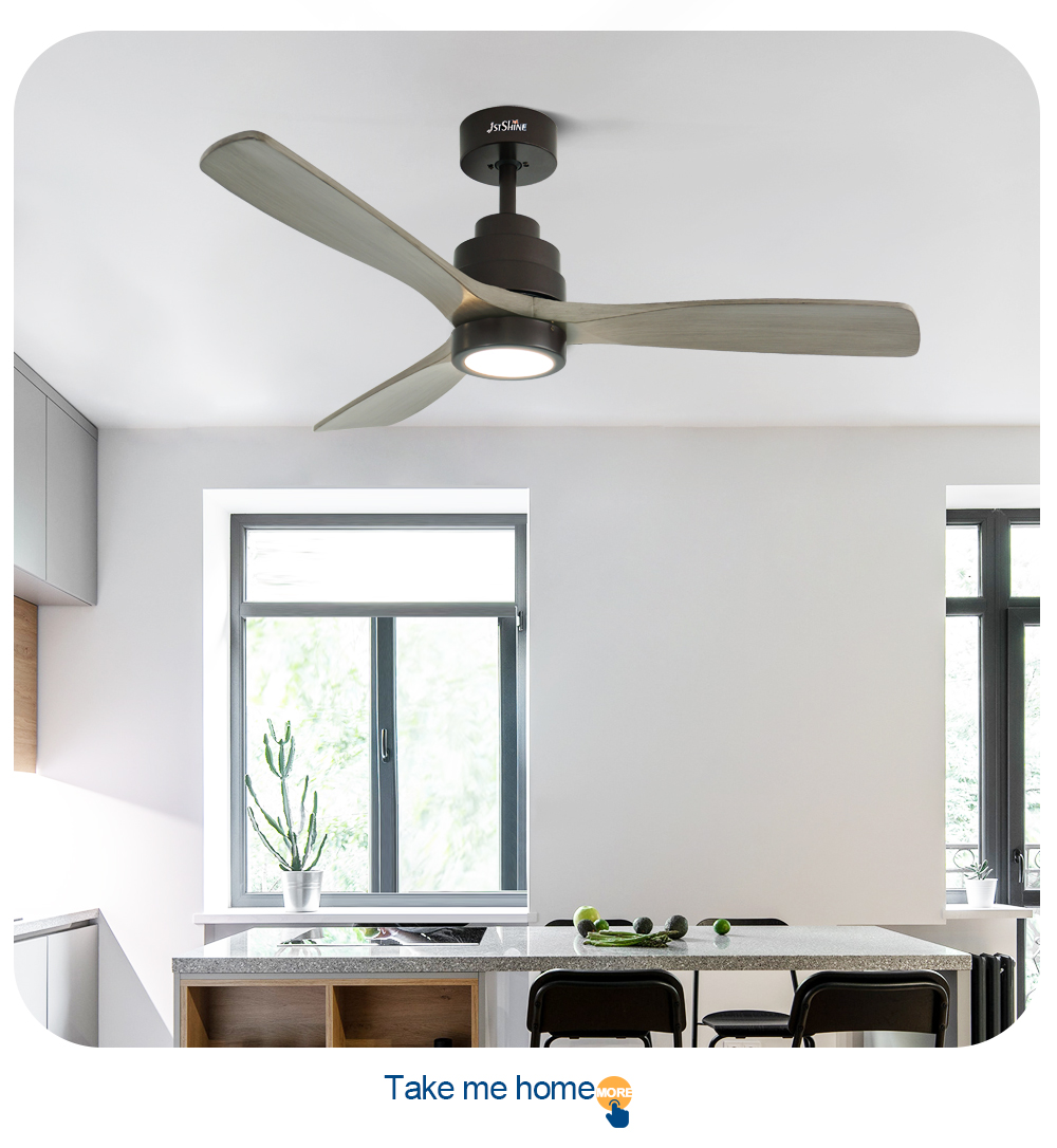 Home Hotel Office 1stshine LED Ceiling Fan with Fancy DC Motor and Silent Remote