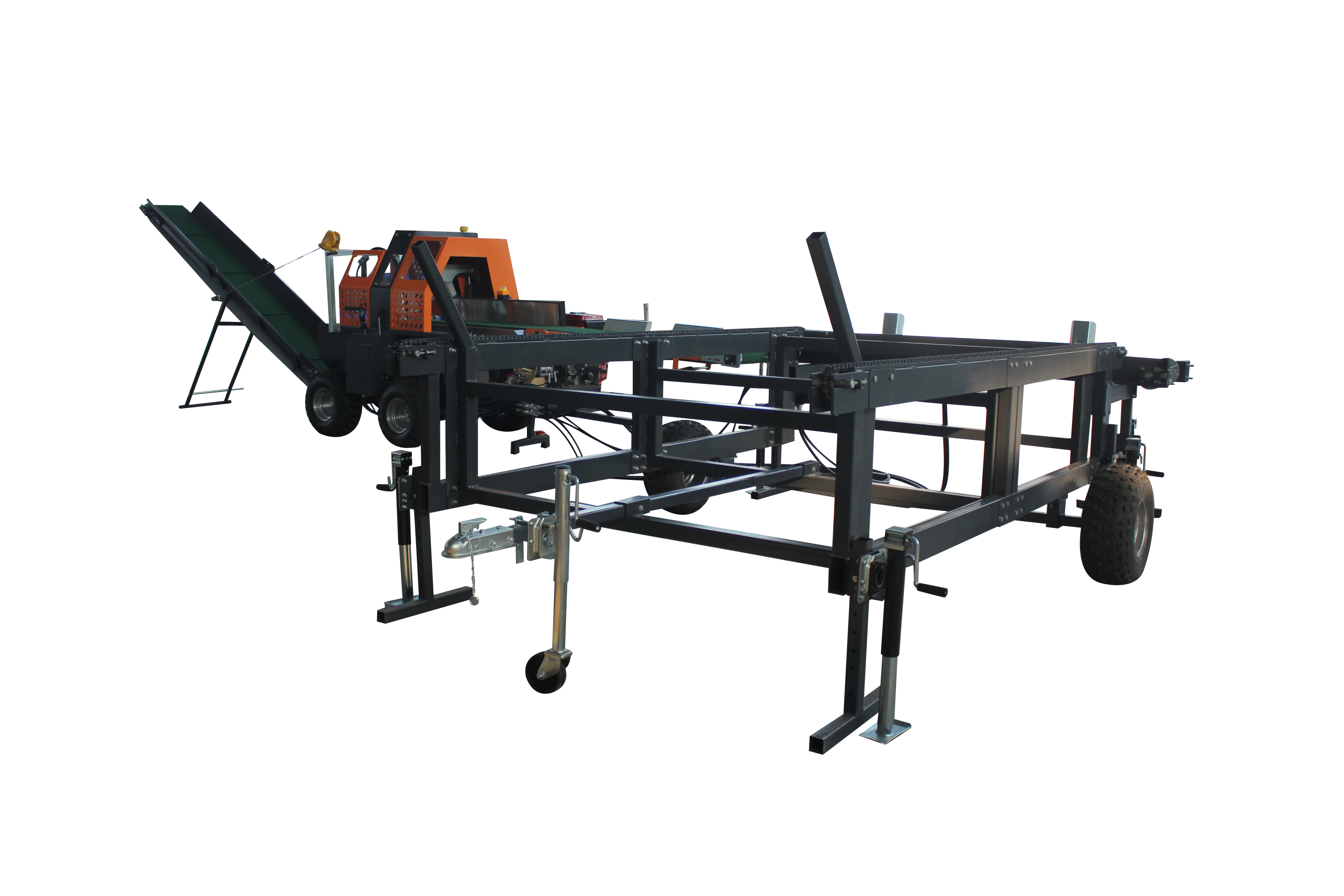 JIERUI 500mm Speed Firewood Processor 30T Wood Chipper Log Splitter for Log Splitting