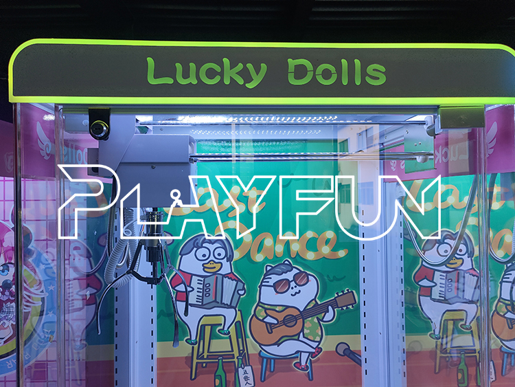 Playfun Hot Sale Custom Lucky Dolls New Design Crane Claw Dolls Game Machine Claw Doll Machine Claw Machine Crane