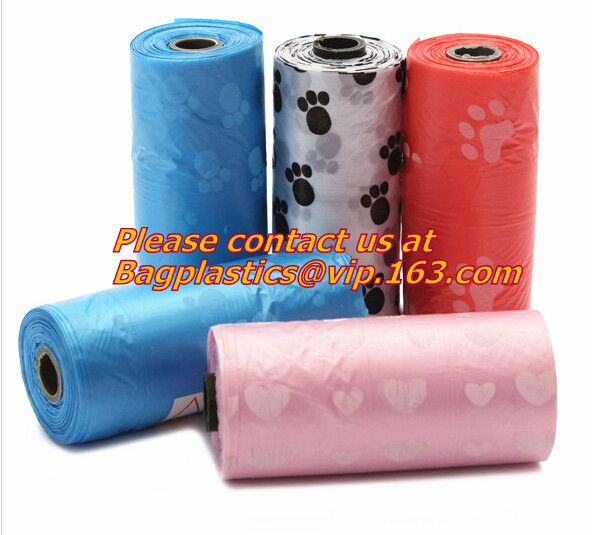 Promotional Custom Logo Pet Waste Bag With Holder, Eco-friendly Plastic Dog Pet Waste Bags With Dispenser, BAGEASE, PAC