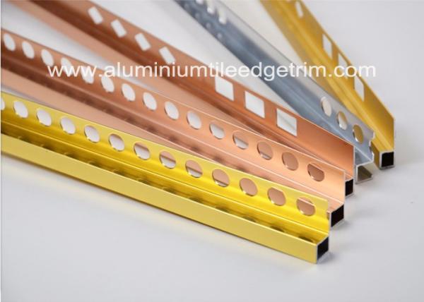 10mm Polished Listello Tile Trim Contour Box Aluminium Square Edge For Listello