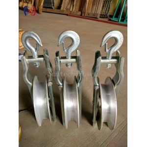 Versatile Conductor Stringing Blocks For Power Line Stringing And Tensioning