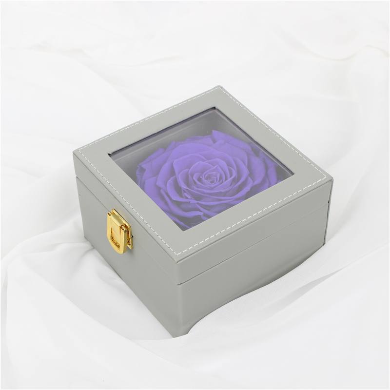 7-8CM Red Preserved Rose Gift Box For Celebration / Gift / Occasion