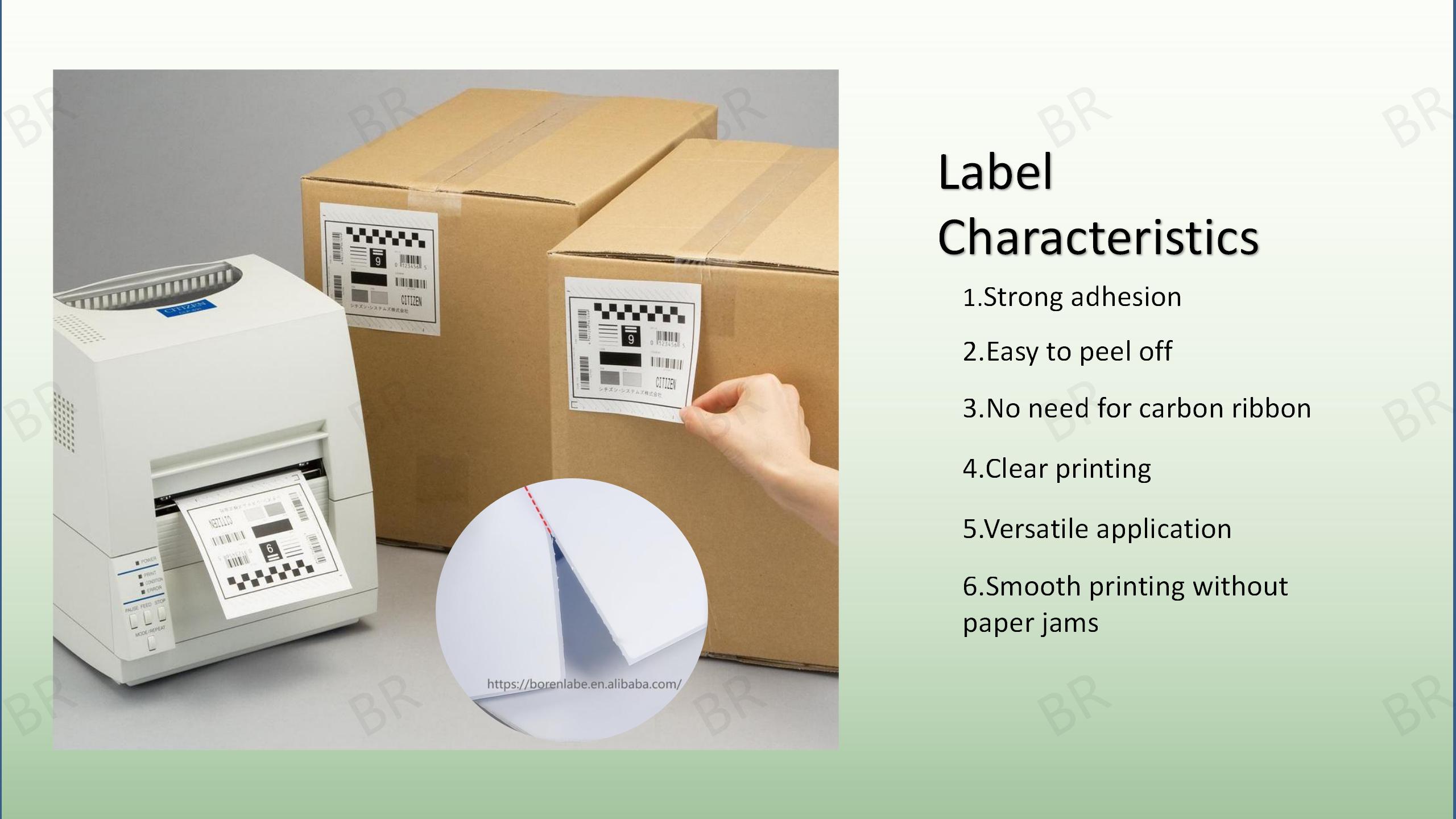 100x150 Size Logistics and Express Sheet 50*37*24mm Box Gauge for Packaging Labels