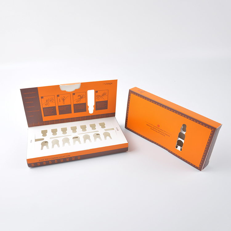 Paper Cosmetic Packaging Boxes Tray Packaging With Window 5.8*7.9*2 Cm