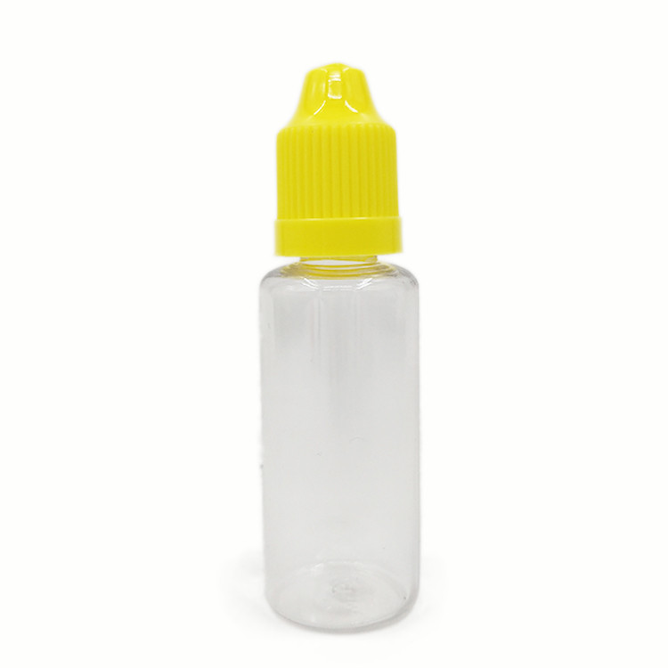 Custom Printed PET Round E Liquid Bottles With Childproof Cap