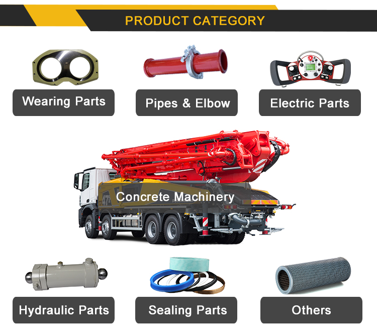 Lip SANY Concrete Pump Parts Piston Oil Scraper Ring 4500 Hours