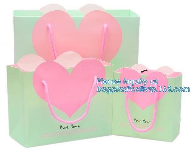 Cheap Customized Pink Printed Paper Shopping Bag For Clothing and Gift,Recycled Luxury Paper Bags & Retail Carrier Bags