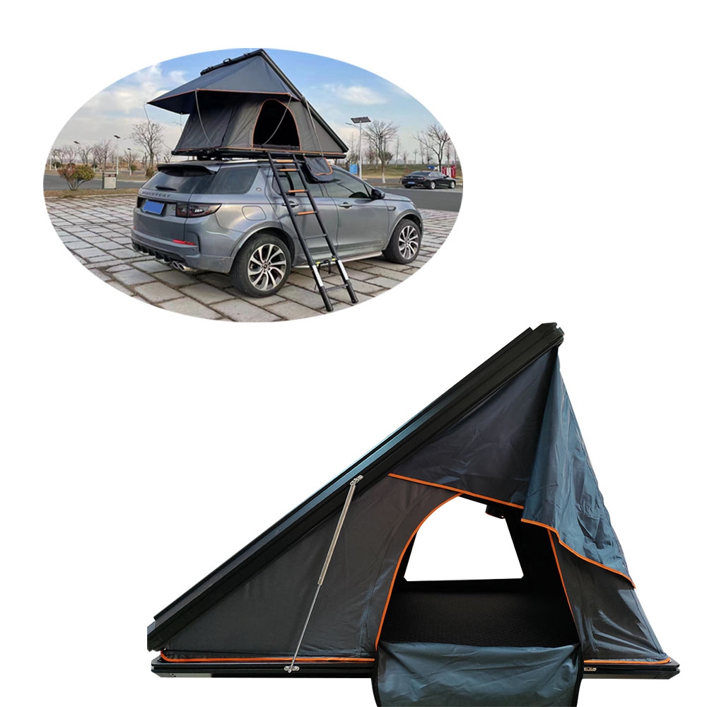 Aluminum Hard Shell Rooftop Tent for 4 Person Truck Camping Open Size 210*143*163cm
