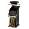 Buy cheap Stainless Ashtray Trash Can Elevator Hotel Lobby Trash Cans from wholesalers