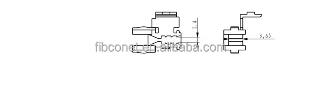 Length ≤52.25mm Fast Connector The Essential Component for FTTH Cable Connection