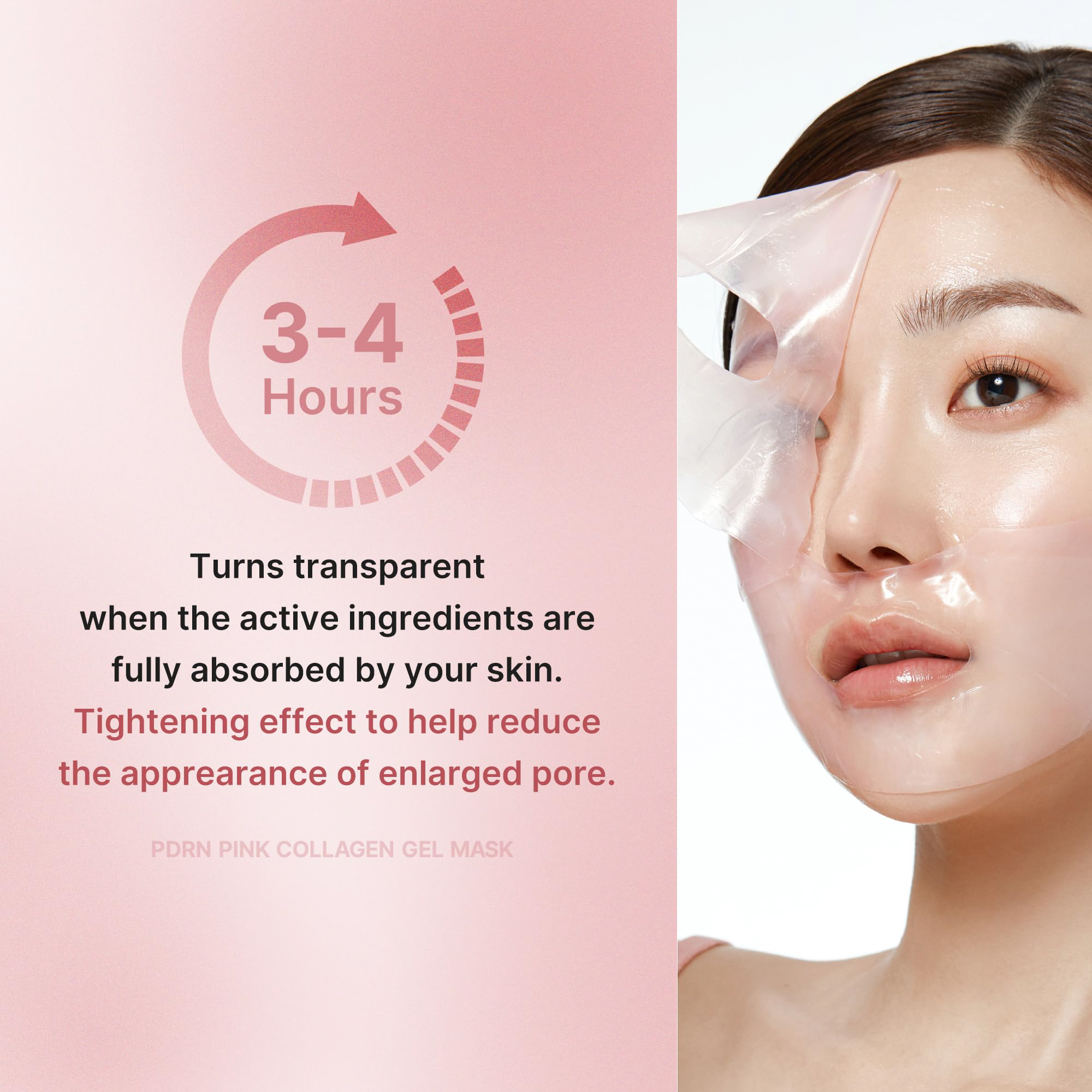 OEM LOGO Hydrating Breathable Moisturizing Glass Glow Skin Sheet Salmon Dna Collagen Gel Segmented Face Mask