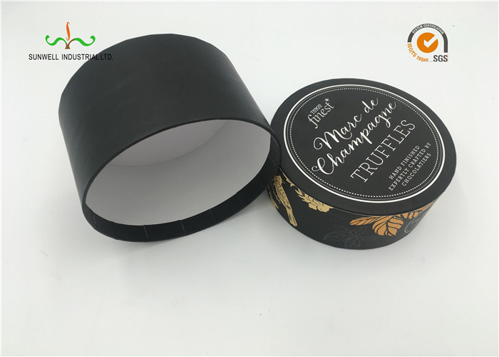 White Cardboard Cylinder Containers For Facial Cream / Cosmetic Tube Packaging