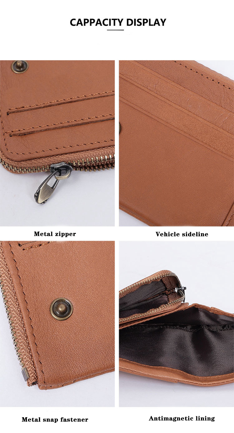 Letter Pattern Minibook Short Card Holder Purse Multifunction Multicard Leather Wallet