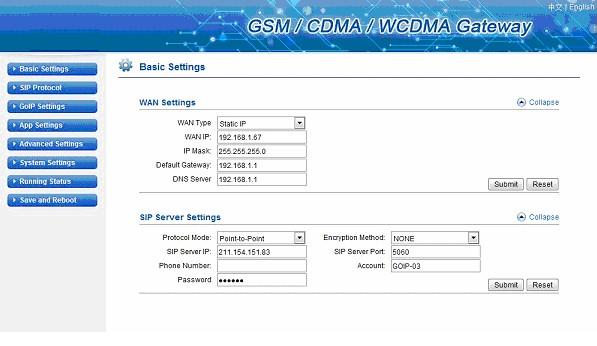 good quality sms 4/8 port voip gsm gateway