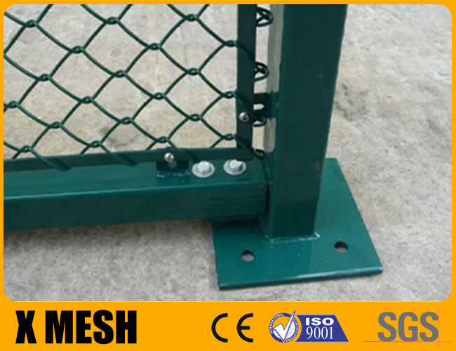 PVC Coated Galvanized Chain Link Fence 25mm Mesh 8ft Metal Chain Link Fencing