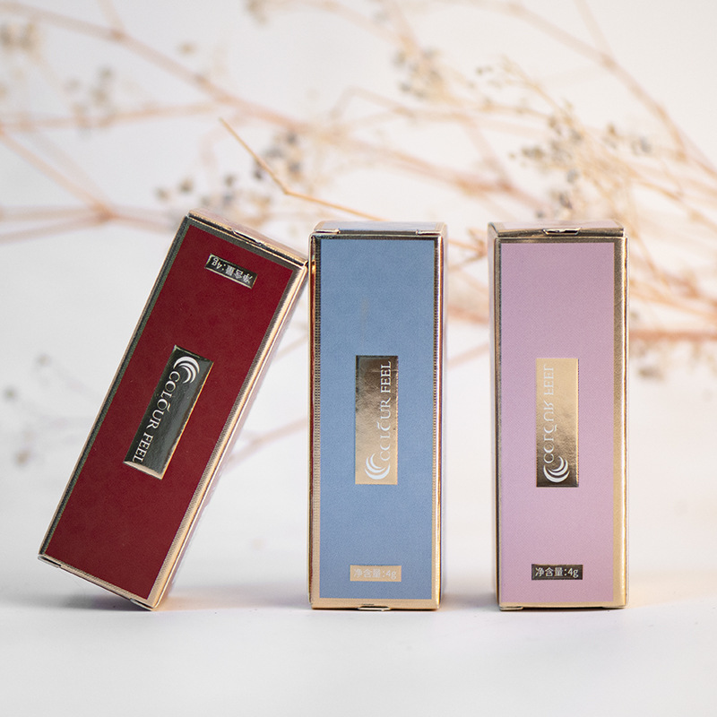 Customized Cosmetics Folding Packaging Box Lipgloss Paper box Luxury Custom Creative Lipgloss Packaging Box With Private Label