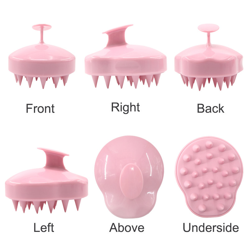 Durable Hair Scalp Massage Brush Plastic / Silicone Material For Pet Shower